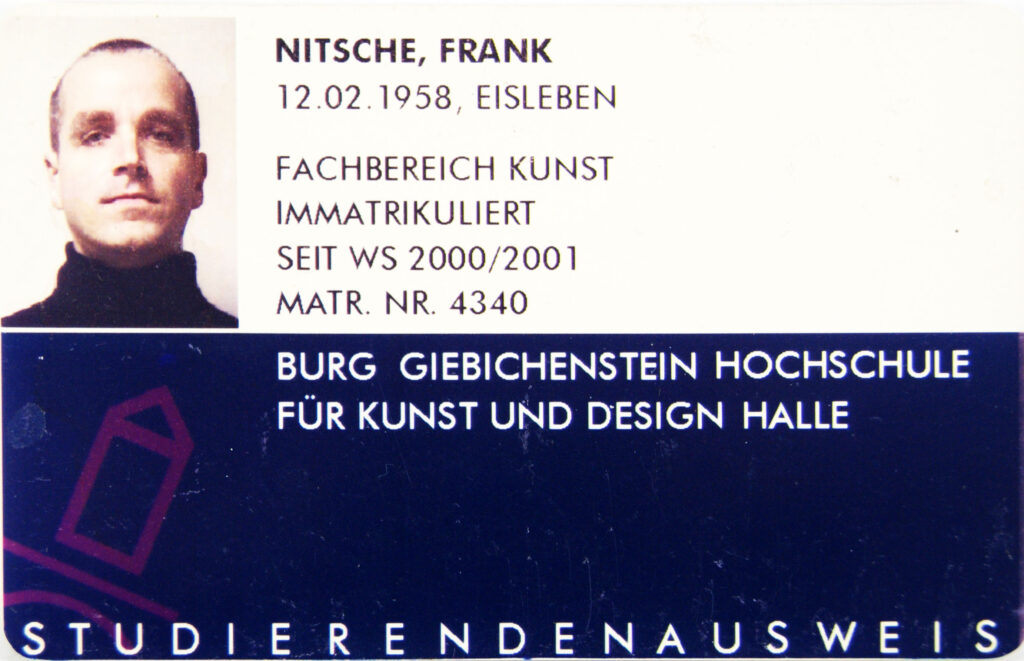 Frank Nitsche Studierendenausweis 2000