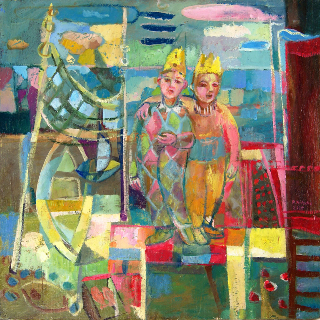 Frank Nitsche Werkserie Narr und König - Freunde 2025