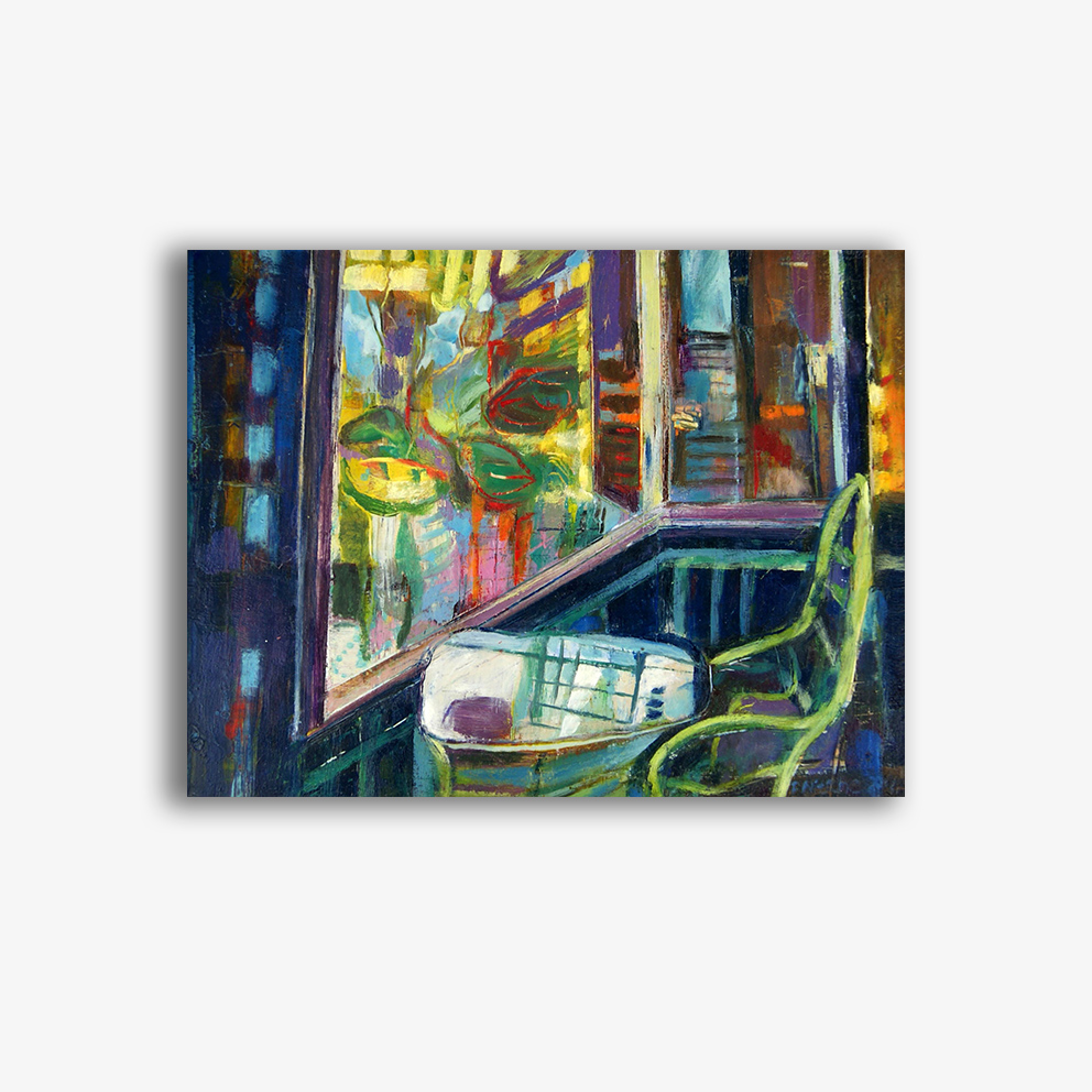 Frank Nitsche Werkserie Ansichten von Innen Veranda zum Garten