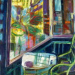 Frank Nitsche Werkserie Ansichten von Innen Veranda zum Garten