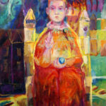 Frank Nitsche Werkserie Narr und König - Kleiner König mit Hund 2025