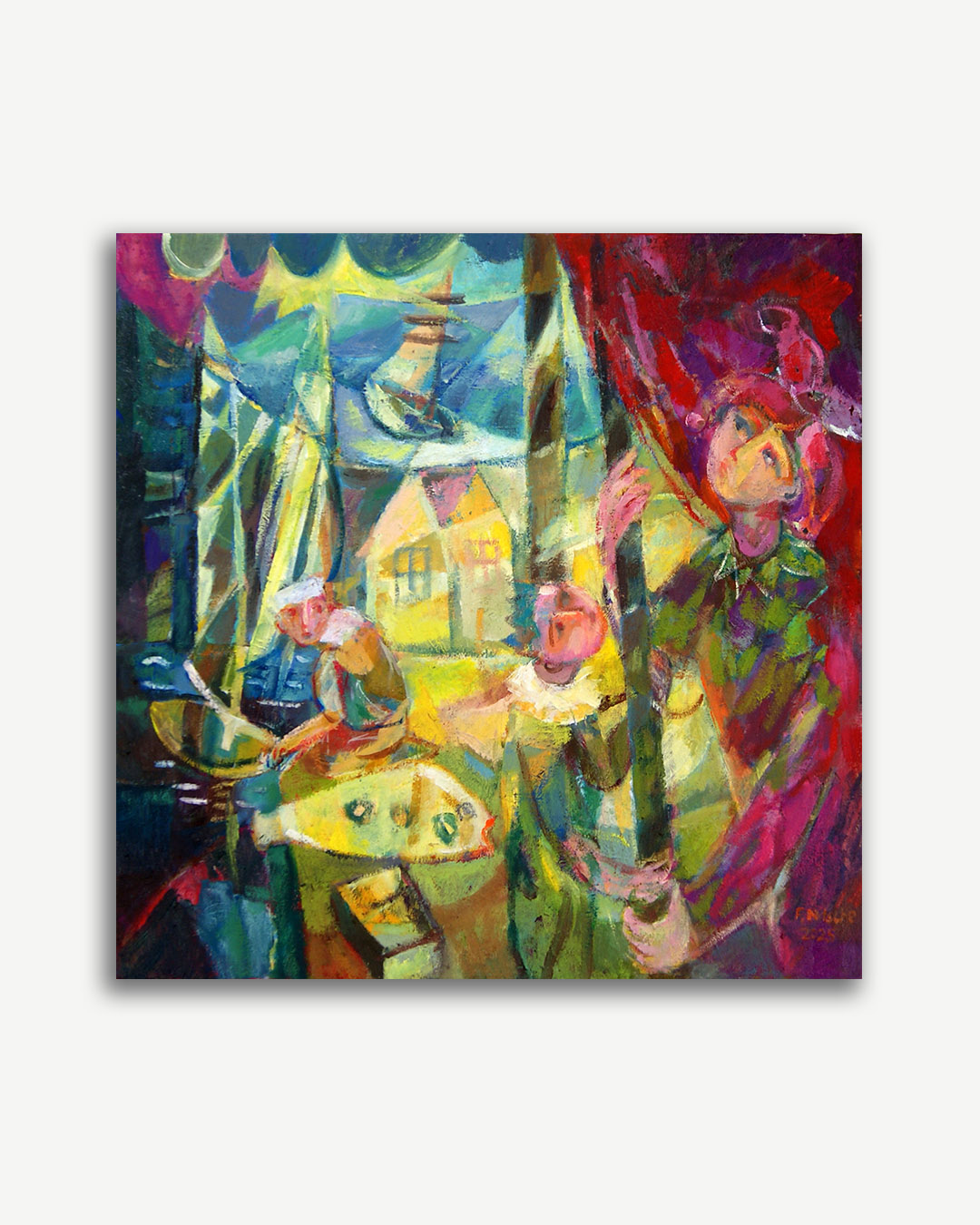 Frank Nitsche Werkserie Narr und König - Rote Fahne