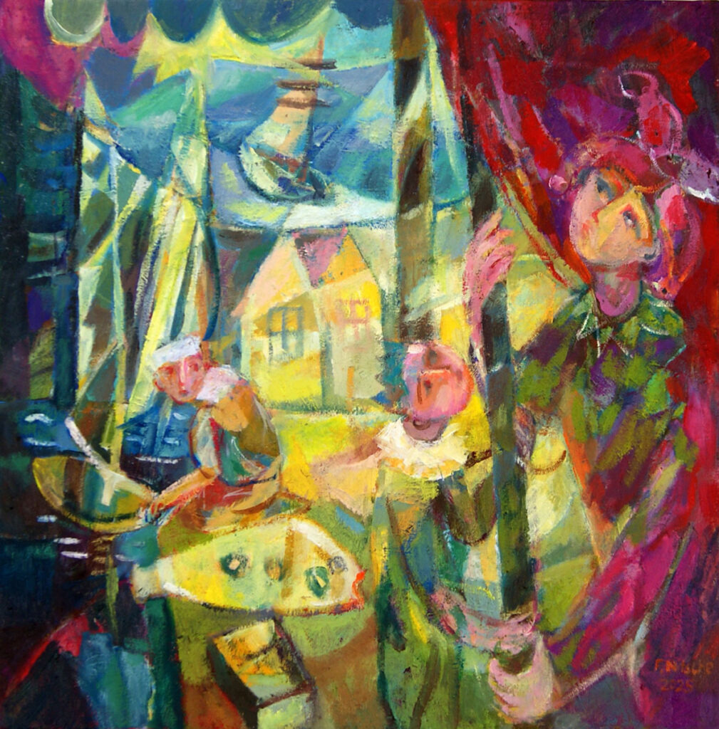 Frank Nitsche Werkserie Narr und König - Rote Fahne